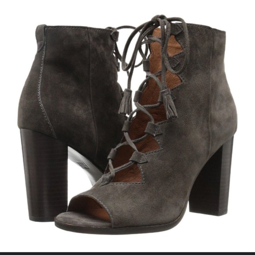 FRYE Gaby Women's Lace-Up Ankle Boots‎ - Gray